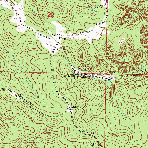 Topographic Map of 02S42E27ABA_01 Well, MT