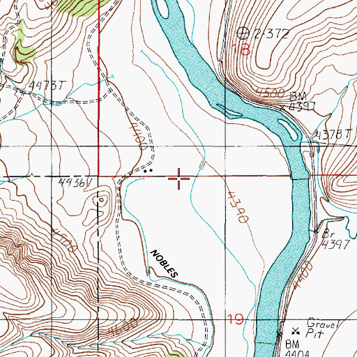 Topographic Map of 02S02E18CDCD01 Well, MT