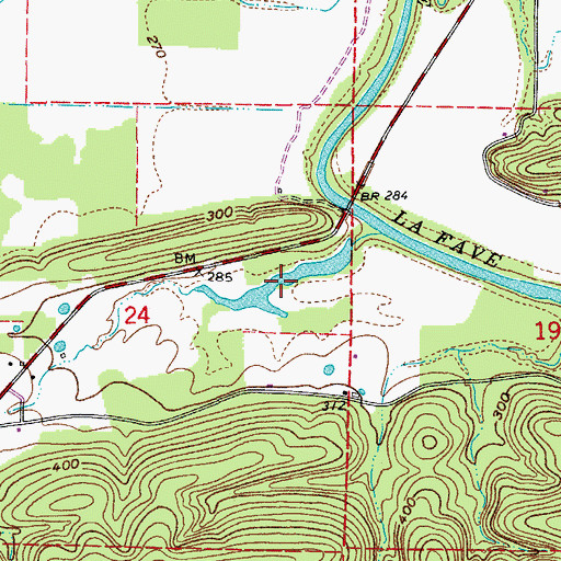 Topographic Map of Francis Lake, AR