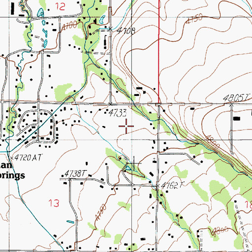 Topographic Map of 02S04E13AA__01 Well, MT
