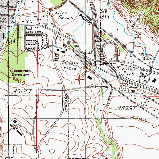 Topographic Map of 02S06E08CD__01 Well, MT