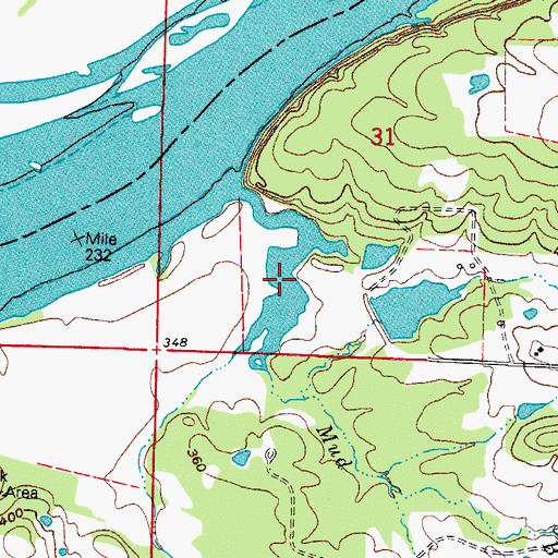 Topographic Map of Tritt Lake, AR