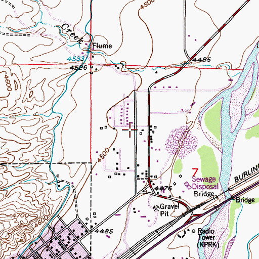 Topographic Map of 02S10E07B___02 Well, MT