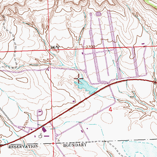 Topographic Map of 02S29E04BACC01 Well, MT