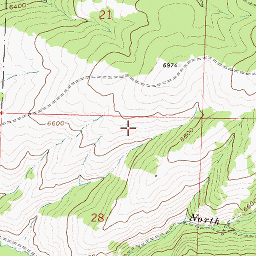 Topographic Map of 01S14W28ABAB01 Spring, MT