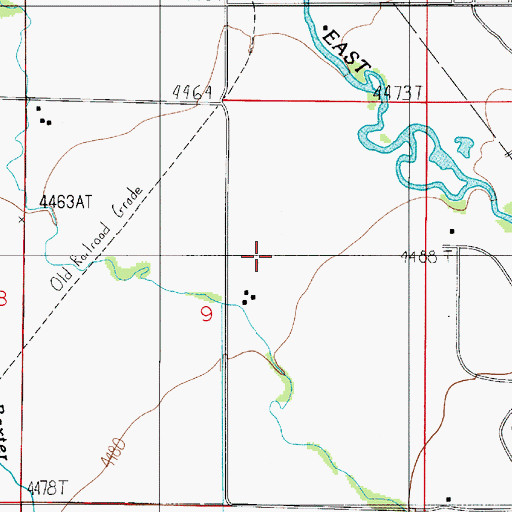 Topographic Map of 01S05E09AC__01 Well, MT