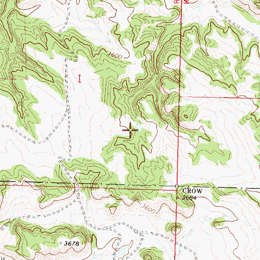 Topographic Map of 01S37E01DACC01 Spring, MT