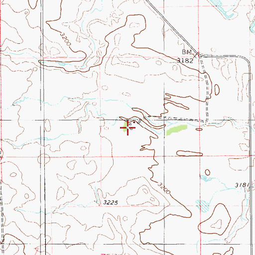 Topographic Map of 01S62E06DCAC01 Well, MT