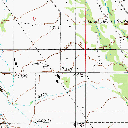Topographic Map of 01S04E06DDC_01 Well, MT