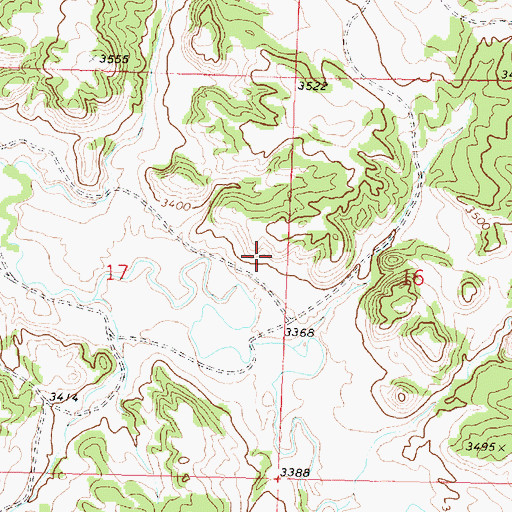 Topographic Map of 01N38E12ADDD01 Well, MT
