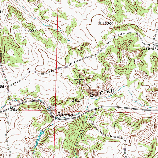 Topographic Map of 01N37E07CCAA01 Spring, MT