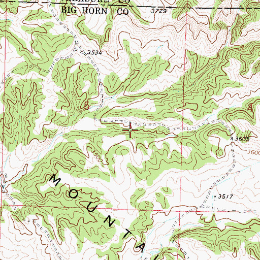 Topographic Map of 01N38E05DABC01 Well, MT