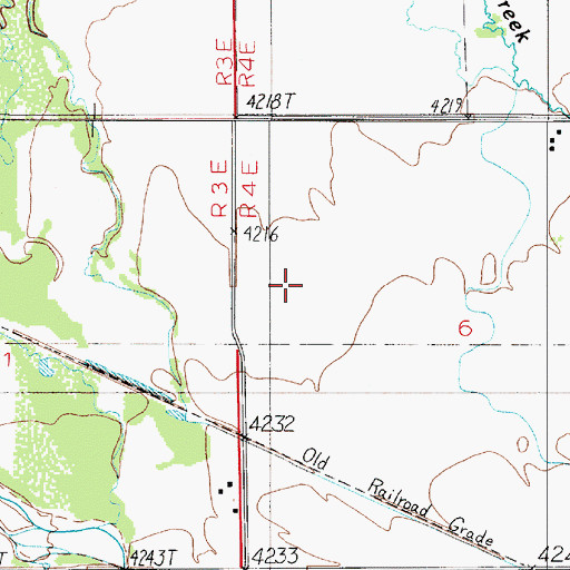 Topographic Map of 01N04E06BC__01 Well, MT