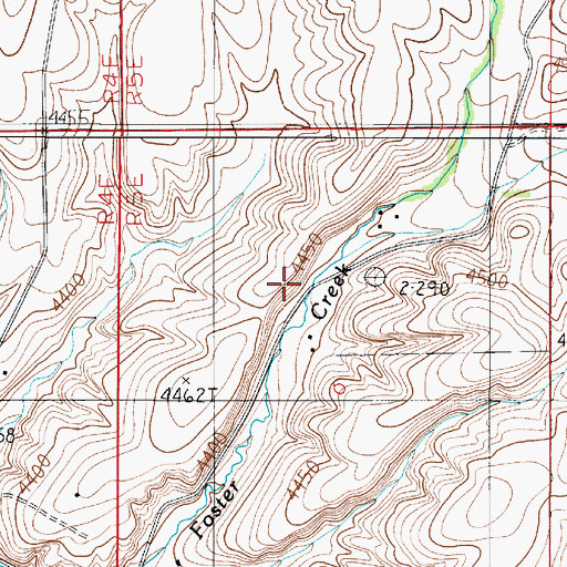 Topographic Map of 01N05E06BD__01 Well, MT