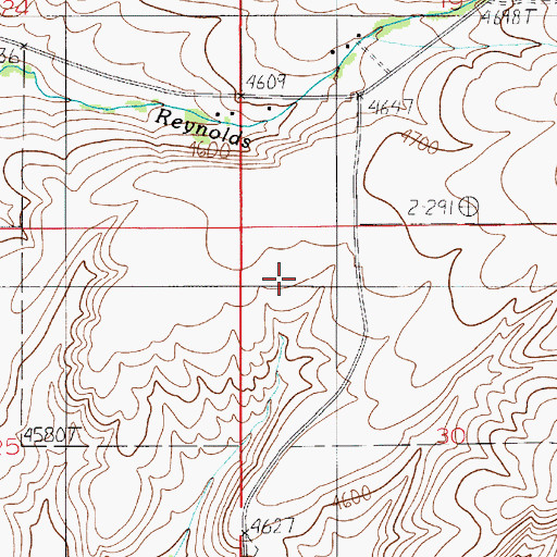 Topographic Map of 02N05E30BB__01 Well, MT
