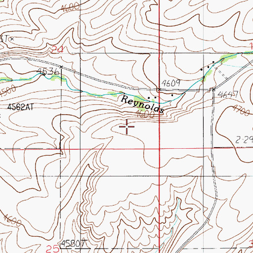 Topographic Map of 02N04E24DD__01 Well, MT