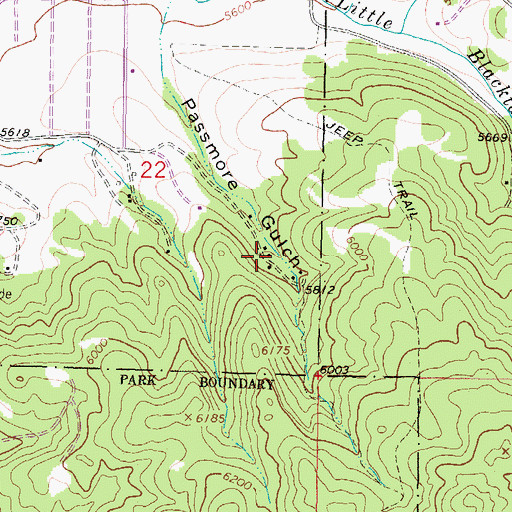 Topographic Map of 02N07W22DAC_02 Well, MT