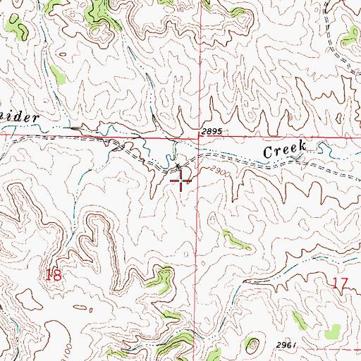 Topographic Map of 02N43E18AAAC01 Well, MT