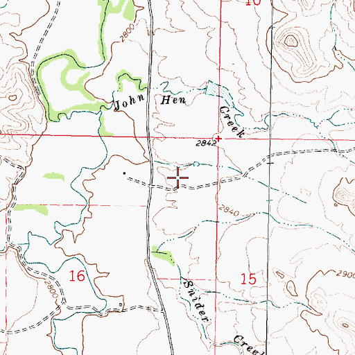 Topographic Map of 02N43E16AA__01 Well, MT