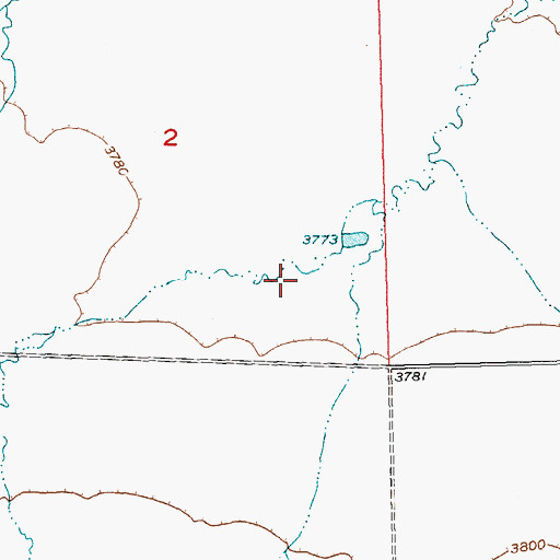 Topographic Map of 02N23E02D___01 Well, MT