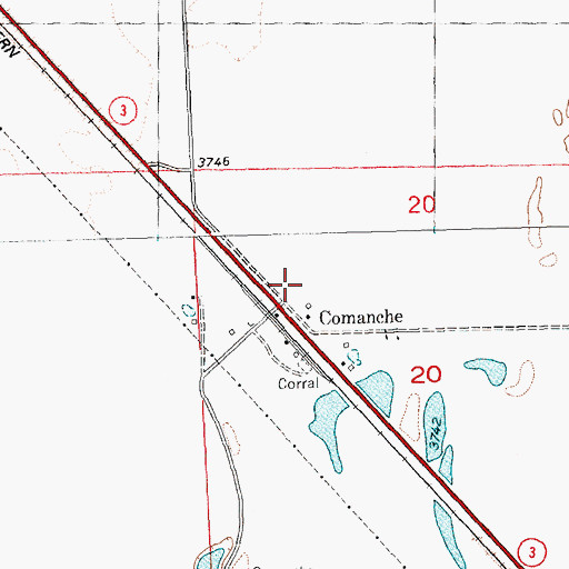 Topographic Map of 03N24E20B___01 Well, MT