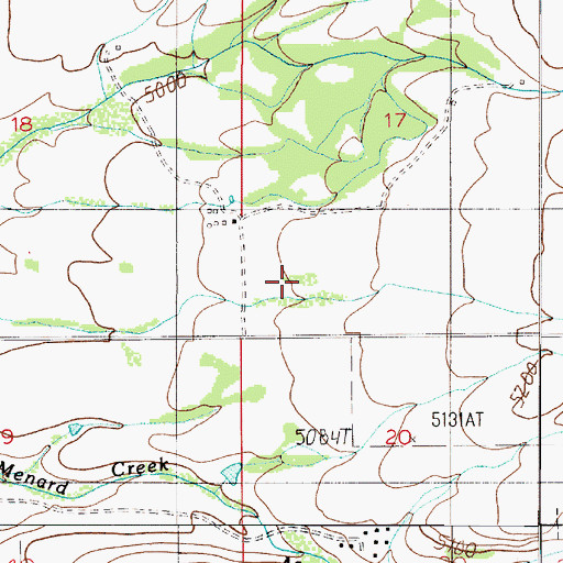 Topographic Map of 03N05E17CC__01 Spring, MT