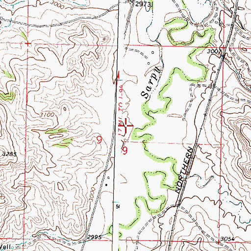 Topographic Map of 03N37E09ACCB01 Spring, MT