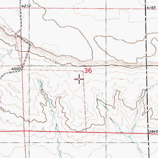 Topographic Map of 04N47E31CBCA01 Well, MT