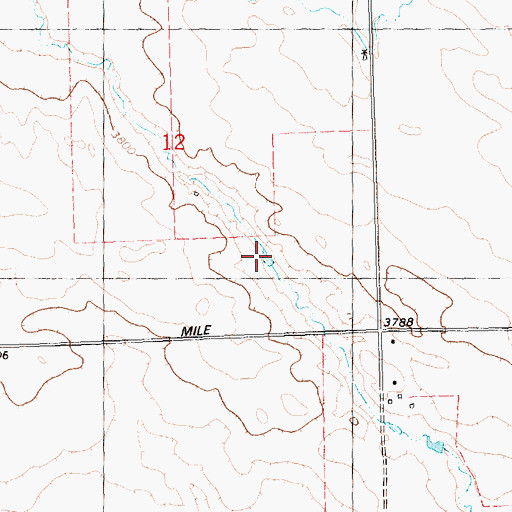 Topographic Map of 04N23E12D___01 Well, MT