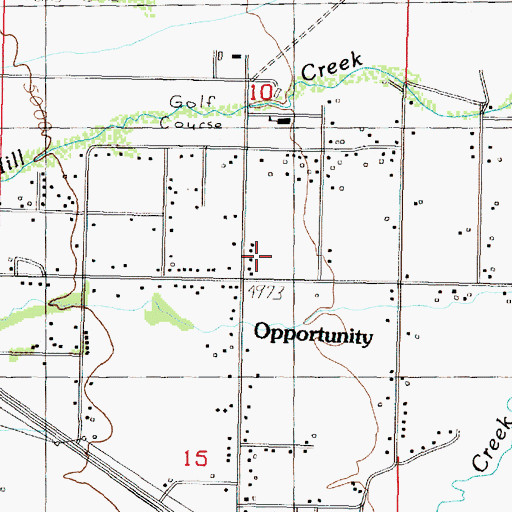 Topographic Map of 04N10W10DC__01 Well, MT