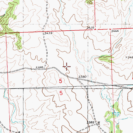 Topographic Map of 04N27E03ABCA01 Well, MT