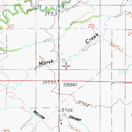 Topographic Map of 05N02E29CC__02 Well, MT