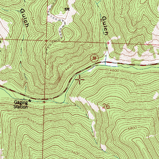 Topographic Map of 05N19W26BC__01 Well, MT