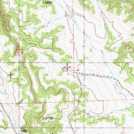 Topographic Map of 05N27E22DADA01 Well, MT