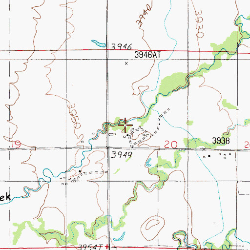 Topographic Map of 05N02E20BC__01 Well, MT