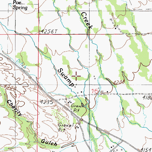 Topographic Map of 05N01E16BD__01 Well, MT