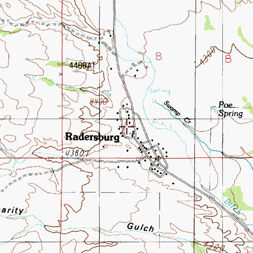 Topographic Map of 05N01E08CD__02 Well, MT