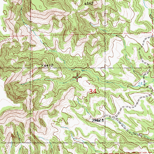 Topographic Map of 06N27E34BDAC01 Well, MT