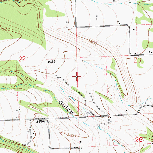 Topographic Map of 06N21W23CBCB01 Well, MT