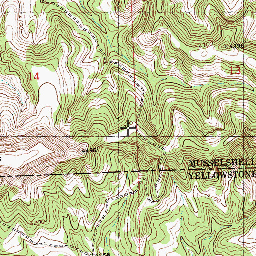 Topographic Map of 06N27E14DDAA02 Well, MT