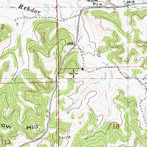 Topographic Map of 06N27E18BBAB01 Well, MT