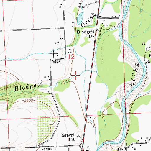 Topographic Map of 06N21W12DB__01 Well, MT