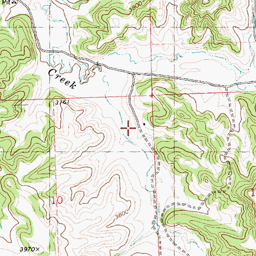 Topographic Map of 06N26E10AADA01 Well, MT