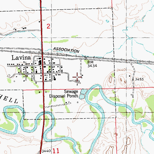 Topographic Map of 06N22E02DD__01 Well, MT
