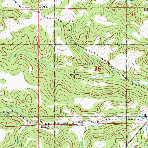 Topographic Map of 07N28E36CAB_01 Spring, MT