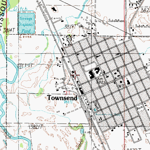 Topographic Map of 07N02E31AC__01 Well, MT