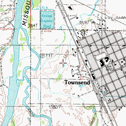 Topographic Map of 07N02E31BD__04 Well, MT