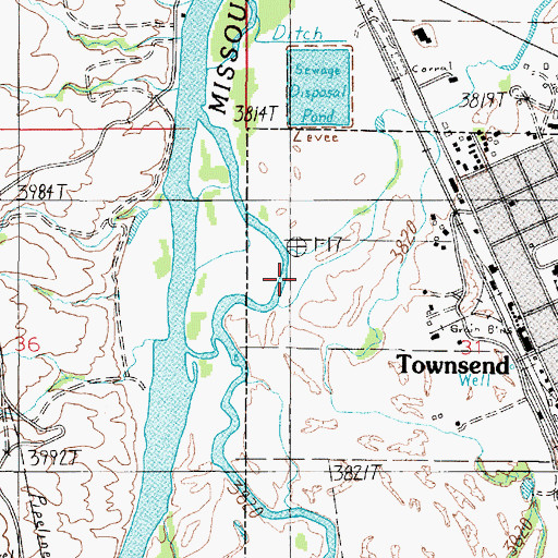 Topographic Map of 07N02E31BC__01 Well, MT