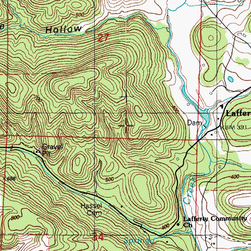 Topographic Map of E D Winkle Prospect, AR