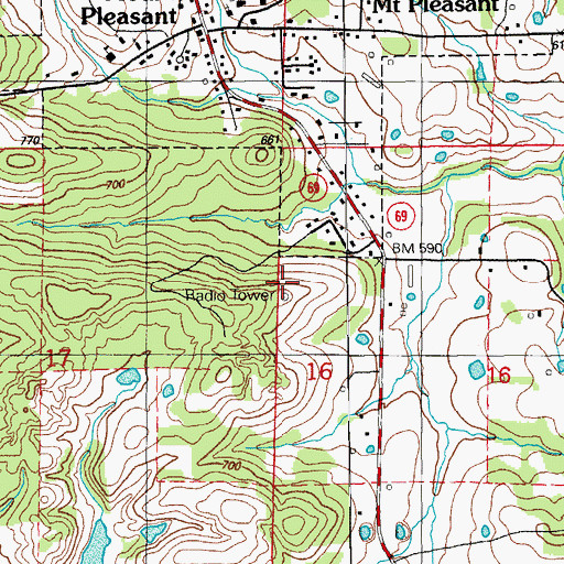 Topographic Map of E Winkle Prospect, AR
